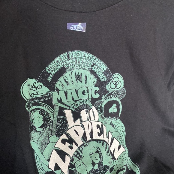 (B52) Led Zeppelin Electric Magic Black T-Shirt concert Shortsleeve, Sz XXL, NWT - Picture 4 of 8